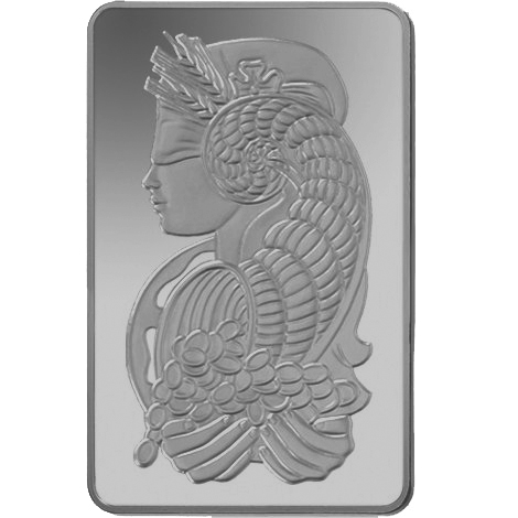 platinum bars and coins